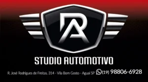 RA ESTÚDIO AUTOMOTIVO - O Melhor de Aguaí - Logo